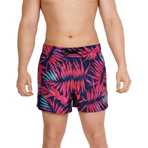 image:imageSpeedo Mens Swim Trunk Short Length Redondo StripedPalm Sugar Plum