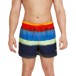 image:imageSpeedo Mens Swim Trunk Short Length Redondo StripedStorm Spicy Orange