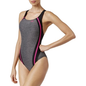image:imageSpeedo Womens Swimsuit One Piece Creora Highclo Quantum Splice High Cut SolidHeather Power Pink