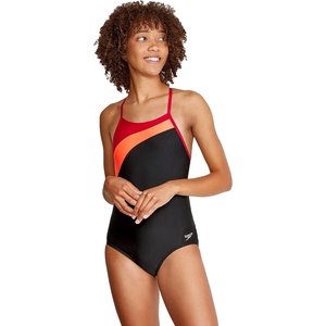 image:imageSpeedo Womens Swimsuit One Piece Prolt Flyer BackBlock Vivacious