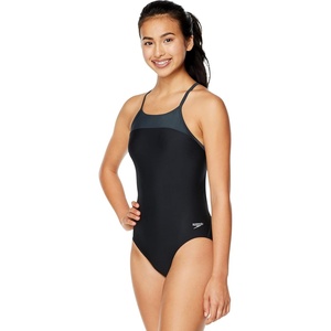 image:imageSpeedo Womens Swimsuit One Piece Prolt Flyer BackSpeedo Black Block