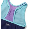 image:imageSpeedo Girls Swimsuit Two Piece Tankini Thick StrapTankini SetBlue Harmony Mesh