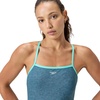 image:imageSpeedo Womens Swimsuit One Piece Closed Back Thin Strap HydrobraHeather Dark Teal