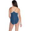 image:imageSpeedo Womens Swimsuit One Piece Closed Back Thin Strap HydrobraHeather Sevres Blue
