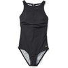 image:imageSpeedo Womens Swimsuit One Piece High Neck Contemporary CutNew Speedo Black