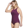 image:imageSpeedo Womens Swimsuit One Piece High Neck Contemporary CutPotent Purple