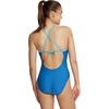 image:imageSpeedo Womens Swimsuit One Piece High Neck Tie BackBlocked Bright Cobalt