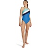 image:imageSpeedo Womens Swimsuit One Piece High Neck Tie BackBlocked Bright Cobalt