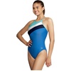 image:imageSpeedo Womens Swimsuit One Piece High Neck Tie BackBlocked Speedo Black