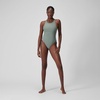 image:imageSpeedo Womens Swimsuit One Piece Hydraline Standard CutHigh Neck Soft Olive