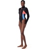 image:imageSpeedo Womens Swimsuit One Piece Hydraline Standard CutLS Zip Anthracite