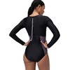 image:imageSpeedo Womens Swimsuit One Piece Hydraline Standard CutLS Zip AnthraciteVintage Fog