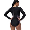 image:imageSpeedo Womens Swimsuit One Piece Hydraline Standard CutLS Zip AnthraciteVintage Fog
