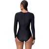 image:imageSpeedo Womens Swimsuit One Piece Hydraline Standard CutLS Zip Black