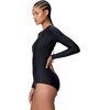 image:imageSpeedo Womens Swimsuit One Piece Hydraline Standard CutLS Zip Black