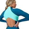 image:imageSpeedo Womens Swimsuit One Piece Hydraline Standard CutLS Zip Dark Teal