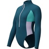 image:imageSpeedo Womens Swimsuit One Piece Hydraline Standard CutLS Zip Dark Teal
