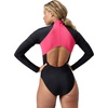 image:imageSpeedo Womens Swimsuit One Piece Hydraline Standard CutLS Zip Raspberry Fill