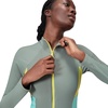 image:imageSpeedo Womens Swimsuit One Piece Hydraline Standard CutLS Zip Soft Olive
