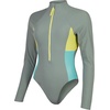 image:imageSpeedo Womens Swimsuit One Piece Hydraline Standard CutLS Zip Soft Olive
