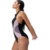 image:imageSpeedo Womens Swimsuit One Piece Hydraline Standard CutZip AnthraciteVintage Fog