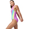 image:imageSpeedo Womens Swimsuit One Piece Hydraline Standard CutZip Neon Violet