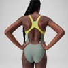 image:imageSpeedo Womens Swimsuit One Piece Hydraline Standard CutZip Soft Olive