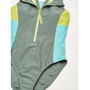 image:imageSpeedo Womens Swimsuit One Piece Hydraline Standard CutZip Soft Olive