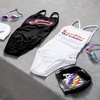 image:imageSpeedo Womens Swimsuit One Piece PowerFlex Flyback Printed Adult Team ColorsRainbow Brights