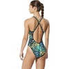 image:imageSpeedo Womens Swimsuit One Piece Prolt Volt Back PrintedModern Matrix Blue