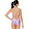 image:imageSpeedo Womens Swimsuit One Piece Prolt Volt Back PrintedWashed Tie Dye