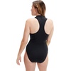 image:imageSpeedo Womens Swimsuit One Piece Zip Front Thermal Open WaterBlackSafety Yellow