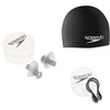 image:imageSpeedo Unisex Ear Plugs for Swimming Waterproof Reusable TrainingAdult Ergo Silver Bundle 1
