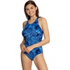 image:imageSpeedo Womens Swimsuit One Piece High Neck Contemporary CutBlended Ink Bright Cobalt