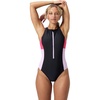 image:imageSpeedo Womens Swimsuit One Piece Hydraline Standard CutZip Raspberry Fill