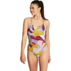 image:imageSpeedo Womens Swimsuit One Piece Prolt Volt Back PrintedAbstract Radiant Yellow