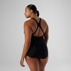 image:imagespeedo Womens Swimsuit One Piece PowerFlex Princess Seam Ultraback Conservative CutSpeedo Black