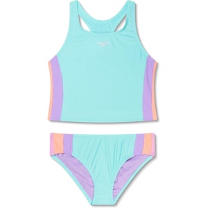 image:imageSpeedo Girls Swimsuit Two Piece Tankini Thick StrapTankini SetArctic Glass