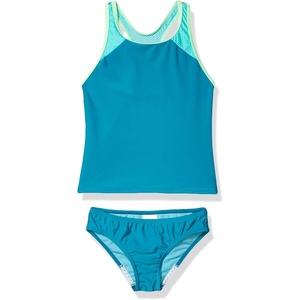 image:imageSpeedo Girls Swimsuit Two Piece Tankini Thick StrapTankini SetCapri Breeze Mesh