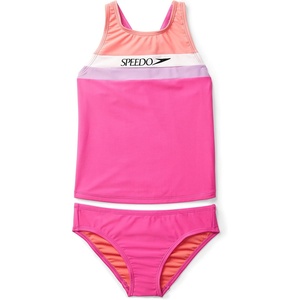 image:imageSpeedo Girls Swimsuit Two Piece Tankini Thick StrapTankini SetRose Violet