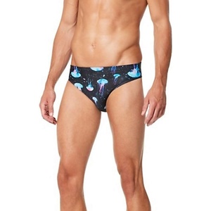 image:imageSpeedo Mens Printed BriefBlackBlue Jelly