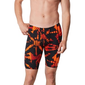 image:imageSpeedo Mens Swimsuit Jammer Endurance Printed Team ColorsReflected Speedo Orange