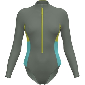 image:imageSpeedo Womens Swimsuit One Piece Hydraline Standard CutLS Zip Soft Olive