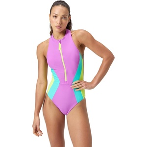 image:imageSpeedo Womens Swimsuit One Piece Hydraline Standard CutZip Neon Violet