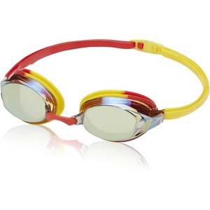 image:imageSpeedo unisexadult Swim Goggles Vanquisher Extended ViewMirrored Red YellowAmberGold