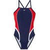 image:imageSpeedo Womens Swimsuit One Piece Quantum Splice Thin Strap High Cut SolidFusion RedWhiteBlue