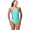 image:imageSpeedo Womens Swimsuit One Piece Quantum Splice Thin Strap High Cut SolidFushion Arctic Glass
