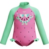 image:imageSpeedo Girls Swimsuit Infant to Big Kid UPF 50 Learn to SwimLS 1pc Neon Bubble Gum