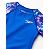 image:imageSpeedo Girls Uv Swim Shirt Long Sleeve Rashguard SetDeep Sapphire