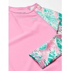image:imageSpeedo Girls Uv Swim Shirt Long Sleeve Rashguard SetFuchsia Pink